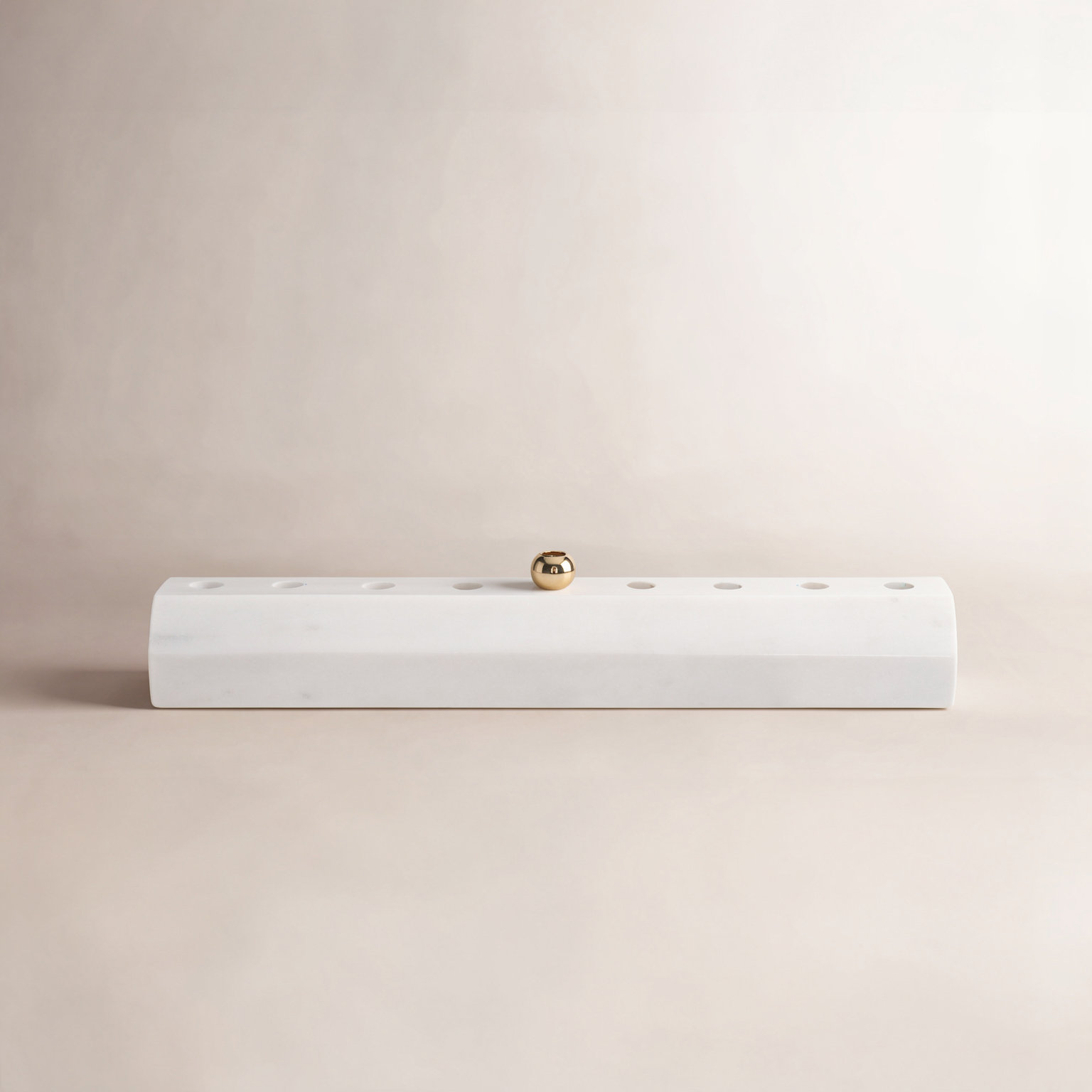Marble Faceted Menorah