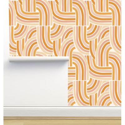 Rouleau de papier peint auto-adhésif texturé L 12 pi x l 2 po Erin Kendal Designs