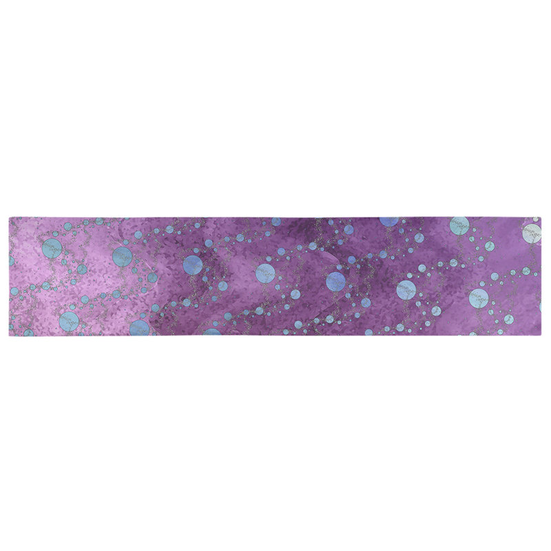 Avicia Table Runner, 90" x 16", Light Pink/Blue