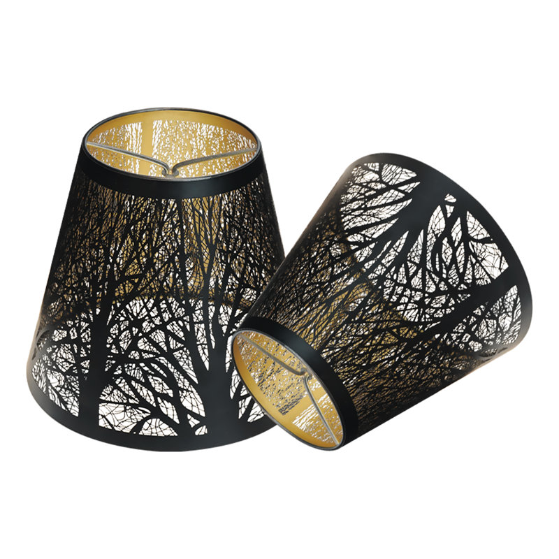 15.24 cm H Tapered Lamp Shade ( Clip On ) in Black