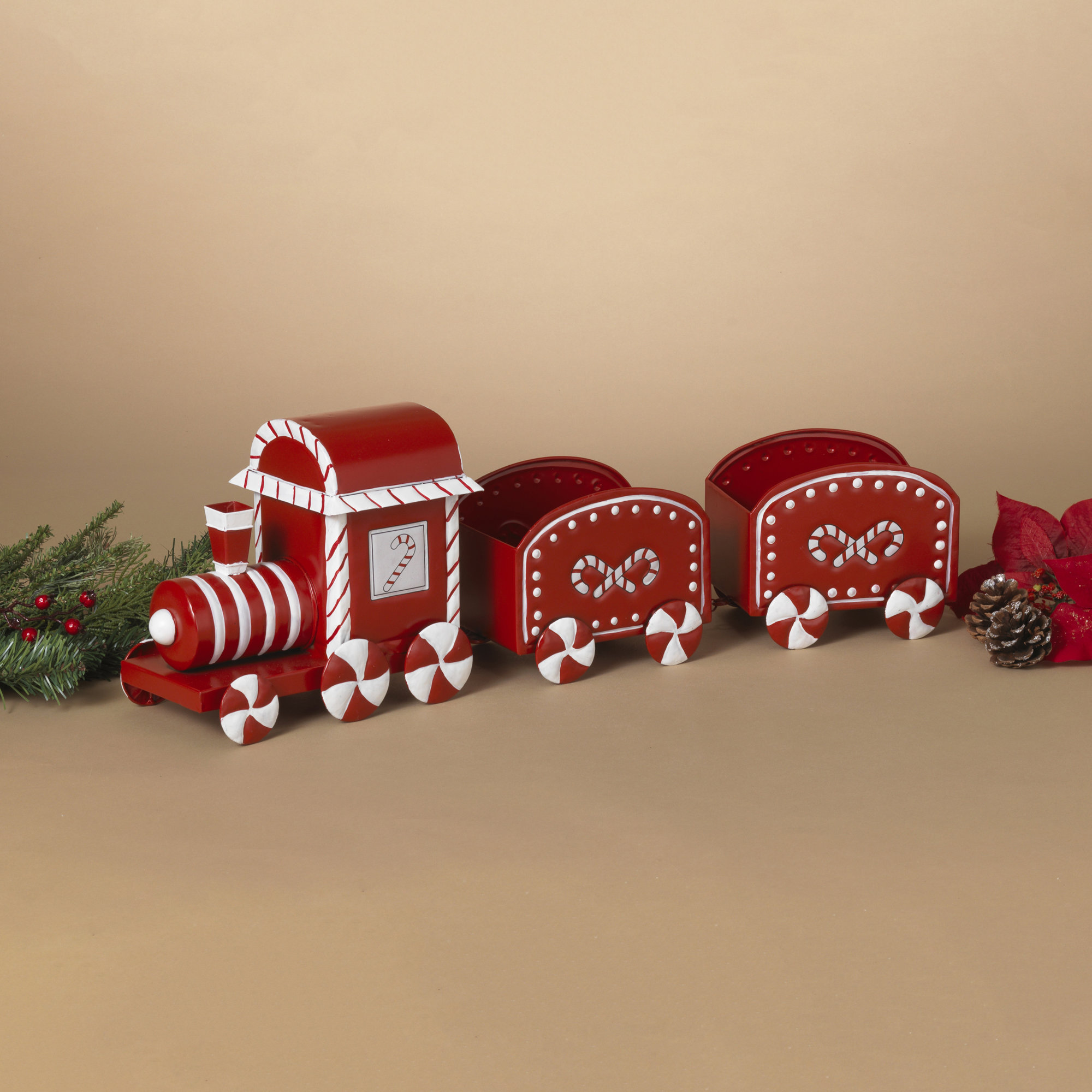 Woodland Metal Holiday Candy Design Train