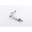 Robinet de salle de bain en acier inoxydable 304, bec en cascade, levier simple, nickel brossé, durabilité à long terme, robinet d'alimentation en eau chaude et froide, style de refoulement, poignée, fabrication robuste,