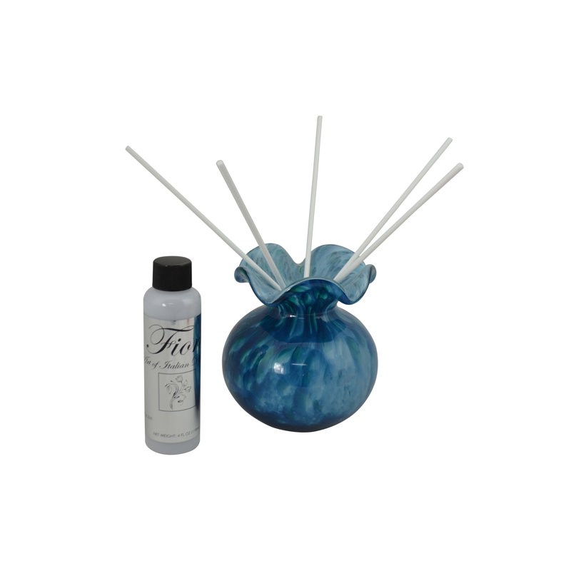 Diffuseur d'arôme en verre 5 "Aqua Blue