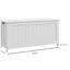 Coffre de rangement 39,4 po avec 2 charnières de sécurité, HOMcom, boîte en bois, blanc-1215978658