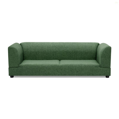 Comfortable Oversized Pet Sofa For Medium/Large Dogs - Modern Rectangular Design With Backrest, Armrests & Soft Cushion -OLIVE GREEN(56.5"*26"*17")