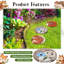 Ensemble de 3 pierres décoratives extérieures pour tremplin de jardin pour trottoir de jardin