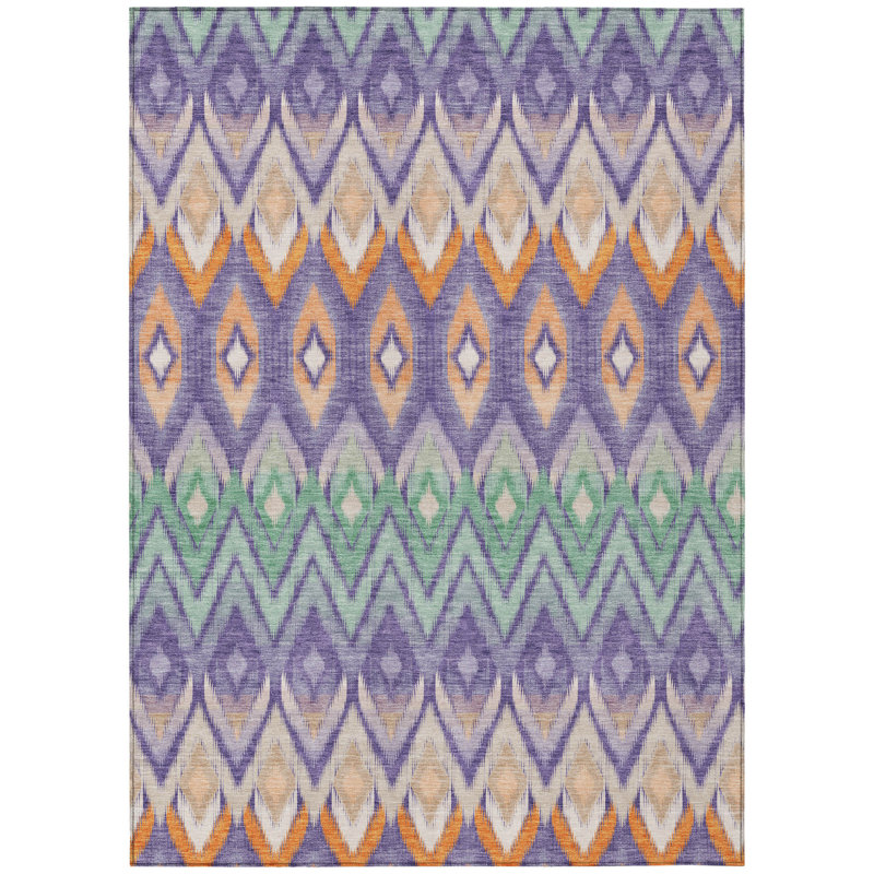 Tapis intérieur lavable 3 pi x 5 pi orange du sud-ouest, Rectangle 3' X 5'