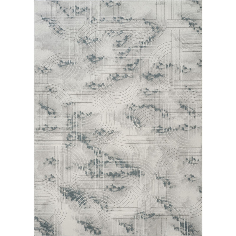 Gray 7 ft. 10 in. x 10 ft. 6 in. Area Rug, Rectangle 7'10" x 10'6"