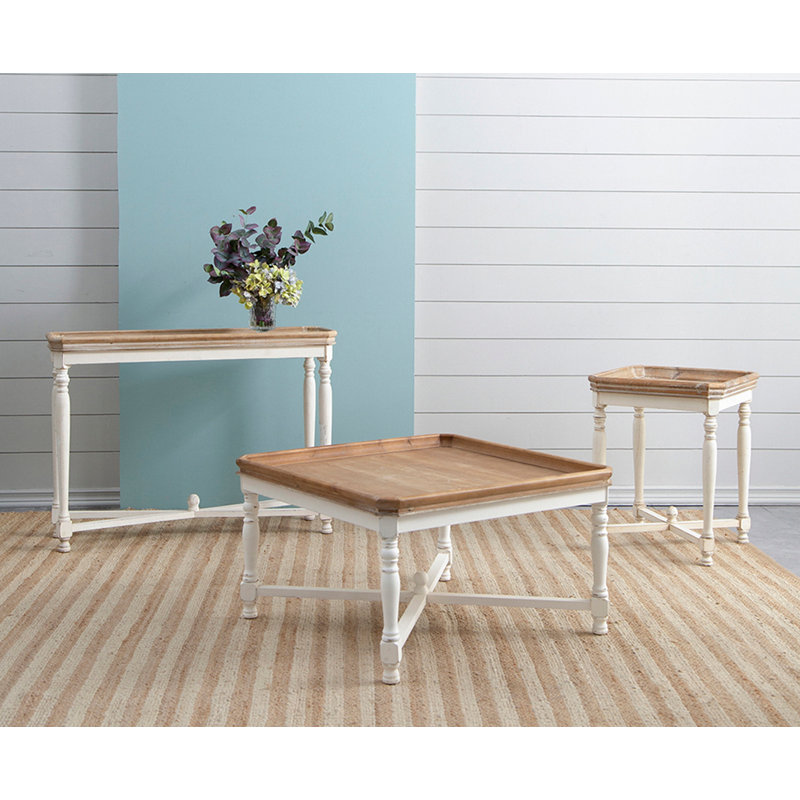 Table étroite 42 po x 14 po x 30 po avec consoles Alcott, H 30,3 po x l 42 po