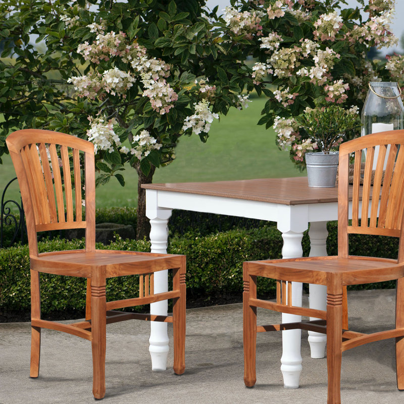 Celise Outdoor Teak Dining Side Chair
