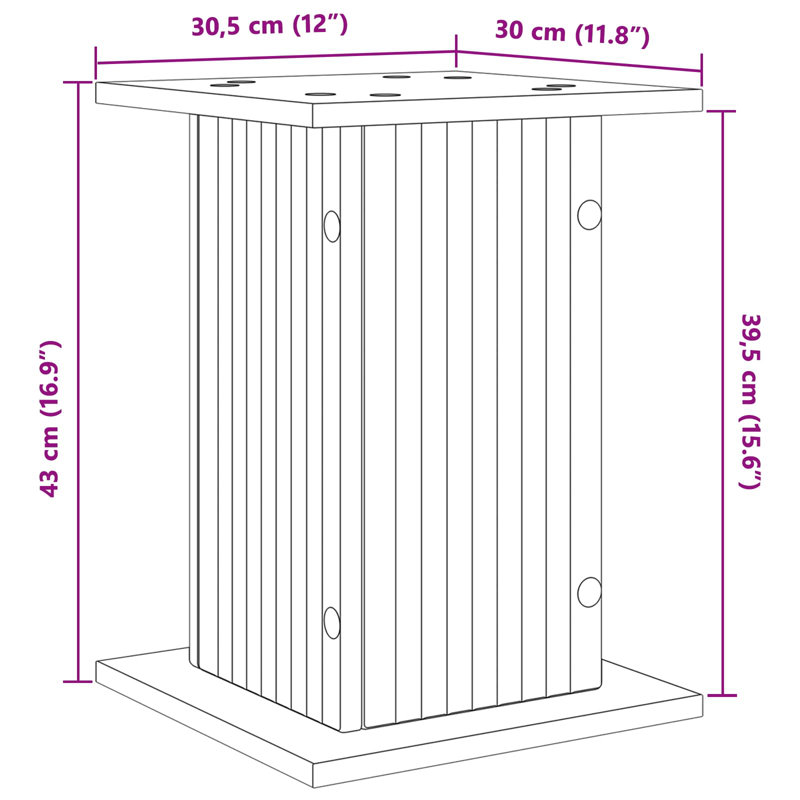 Plant Stand - Set of 2, Sonoma Oak