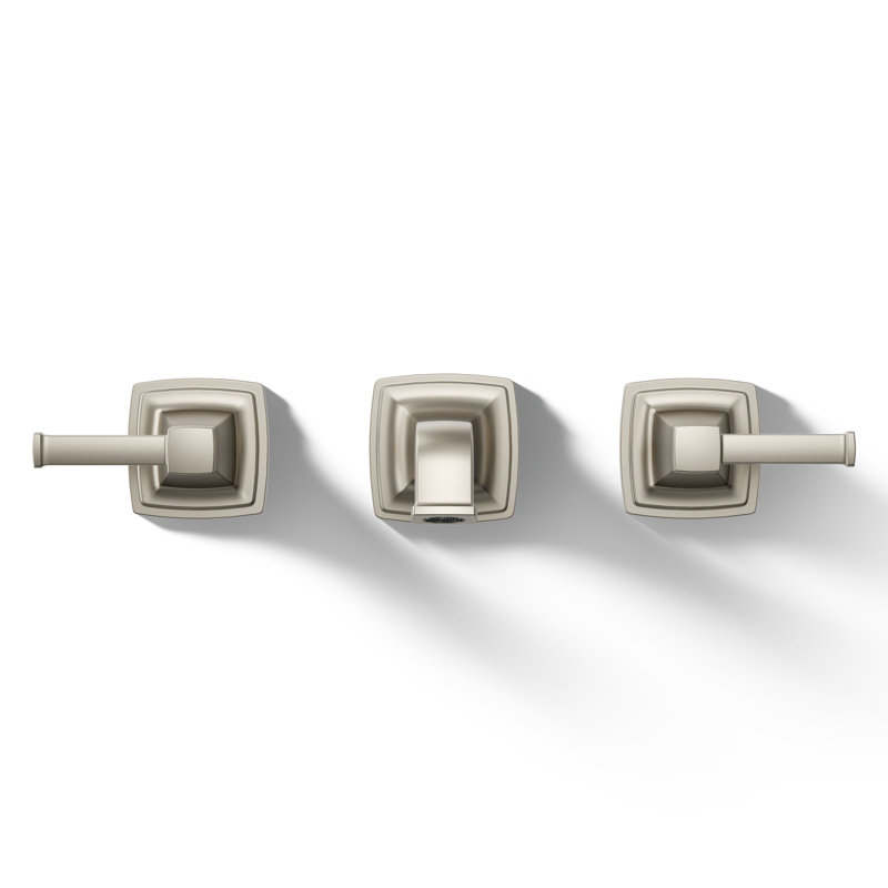 Riff Wall-Mount Bathroom Sink Faucet Trim, Vibrant Brushed Nickel