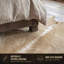 Tapis brun clair / blanc en cuir de vache fabriqué à la main Goosman