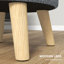 Tabouret rond avec repose-pieds HOMcom-1568792880