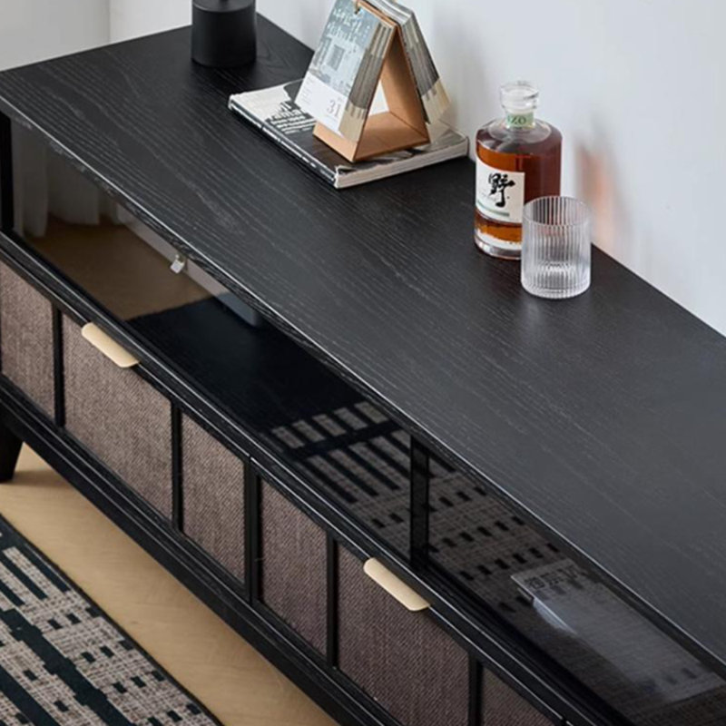 Meuble télé de style rétro et design personnalisé, H 22,04 po x L 70,86 po x l 15,74 po