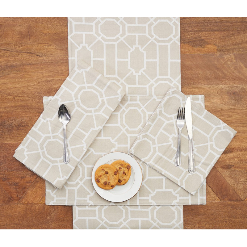 Colonial Williamsburg Trellis Cotton Napkin, Sandstone