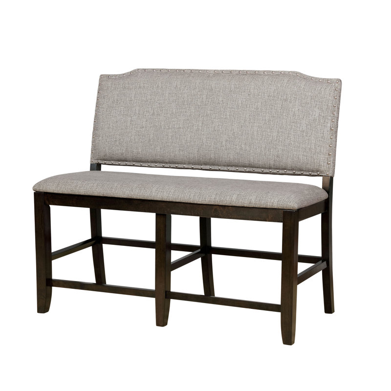 Banc rembourré Fon, H 40 po x l 49 po x P 23 po