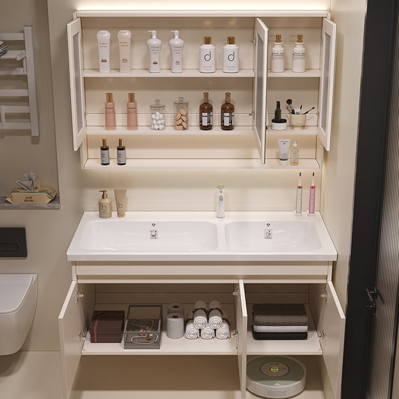 Armoire de salle de bain simple et moderne