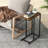 C-shaped Side Table with Heavy-duty Metal Frame-102957927