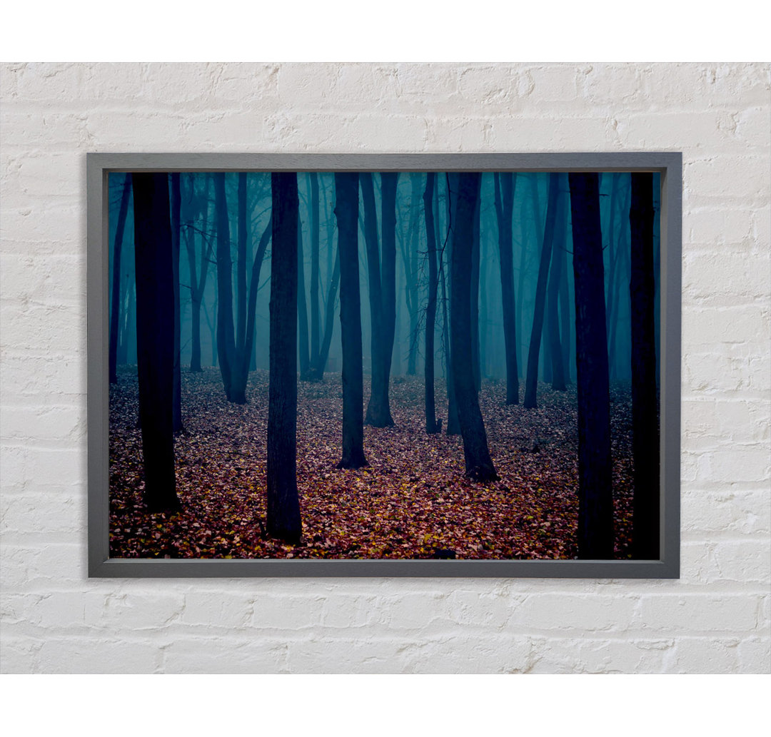 Dark Forest Mist - Einzelner Bilderrahmen Kunstdrucke auf Leinwand