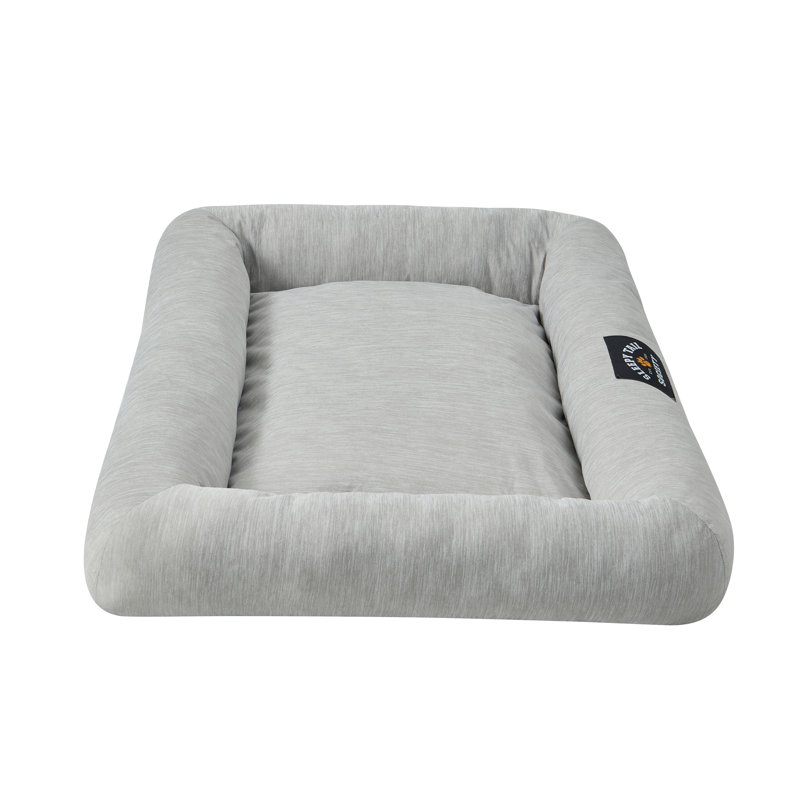 Grand lit rafraîchissant gris en polyester et nylon pour animaux, Grand (H 32 po x l 40 po x P 7 po), Gris