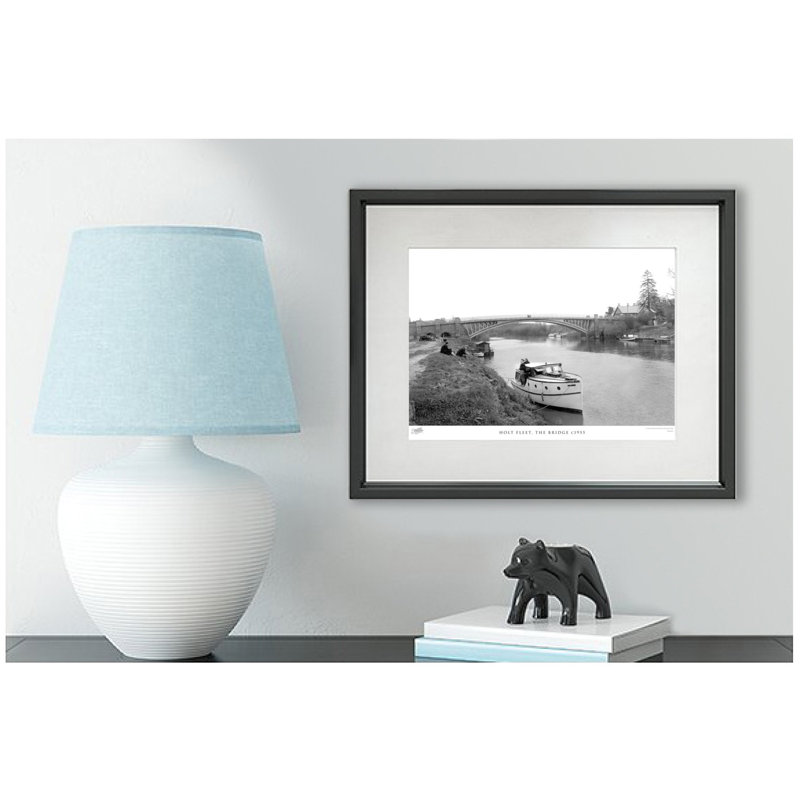 Holt Fleet, The Bridge C1955 - Single Picture Frame Print, 45cm H x 60cm W x 2.3cm D