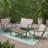 4Pc Outdoor Chat Set