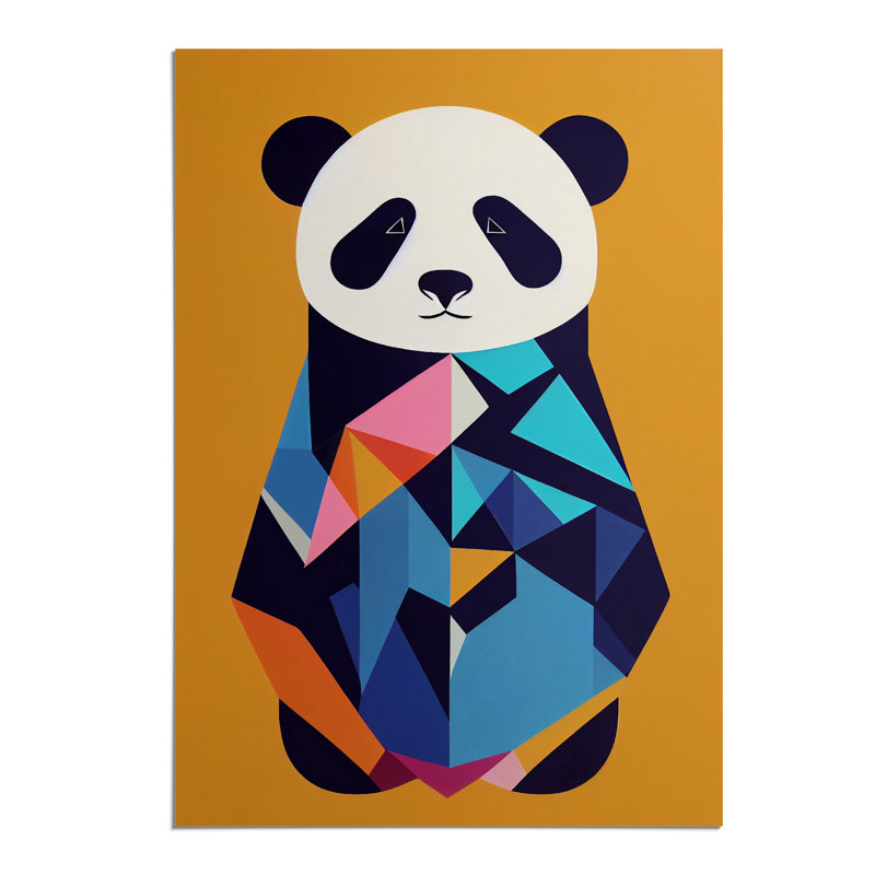 XV1022-3395X Panda Bear Abstract - Print, 42cm H x 29.7cm W, Paper
