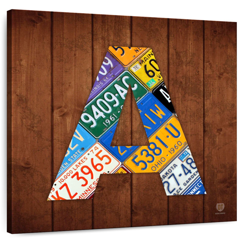 Tergel A License Plate, 30" H x 30" W