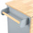 Kitchen Island With Power Outlet,Kitchen Storage Island With Drop Leaf And Rubber Wood,Open Storage And Wine Rack,5 Wheels,With Adjustable Storage For Home, Kitchen, And Dining Room-679661797