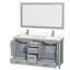 Sheffield 60" Freestanding Double Bathroom Vanity with Quartz Top with 58" Mirror-792913359-792913358-792877684