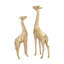 Ensemble de 2 sculptures girafes CosmoLiving par Cosmopolitan Gold Polystone-18443643