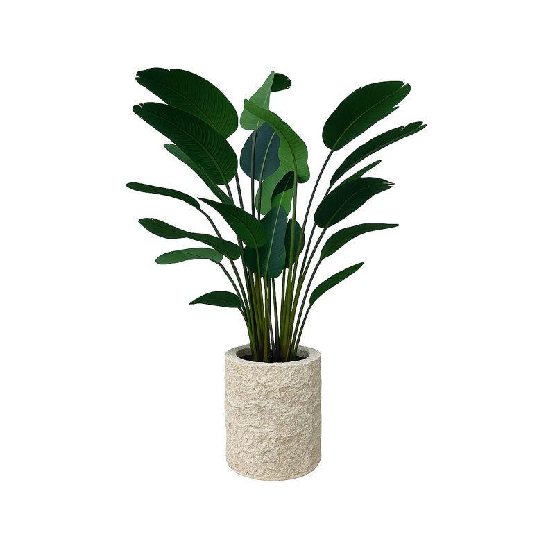 Handmade Engineered Limestone 20" Planter, 24" H x 24" W x 24" D
