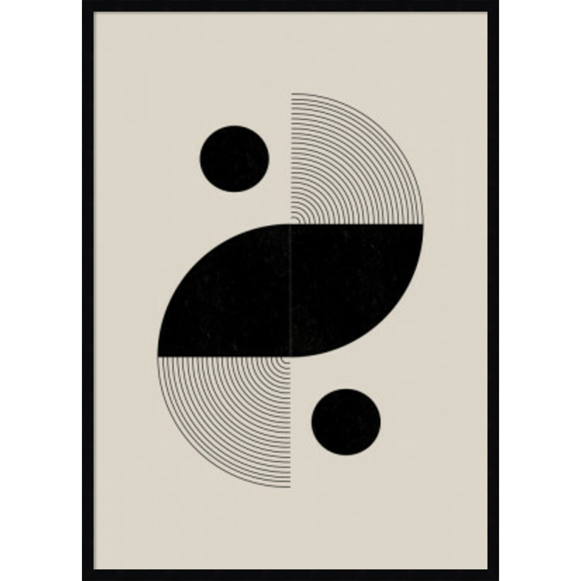 BaB No 3 by The Miuus Studio, Black, 41" H x 30" W x 1" D