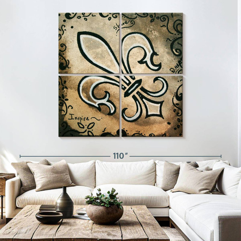 Kerner Fleur-De-Lis Shine, 74" H x 74" W