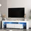 Meuble télé ultrabrillant avec lumières DEL-2098757530