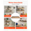 Support flottant robuste pour tablette de 46 po, paquet de 1 support mural pour tablette en métal