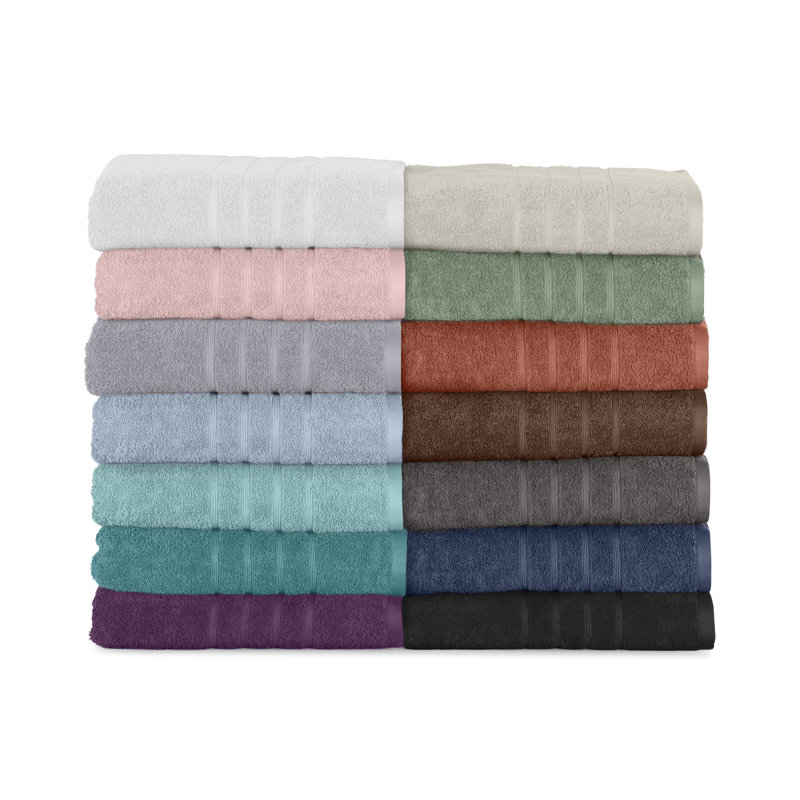 Martex Ultimate Solid 6 Piece Monument Grey Towel Set, Monument Gray
