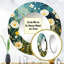 Teal blanc Buttercups Buttercup Meadow - miroir décoratif décoratif Buttercups, miroir bleu sarcelle, impression sur métal-121387887-97183732