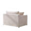 Fauteuil d'appoint surdimensionné de 45 po avec 2 coussins et repose-pieds; chenille-1489448011