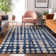 Premium Machine Washable Prisco Navy Rug