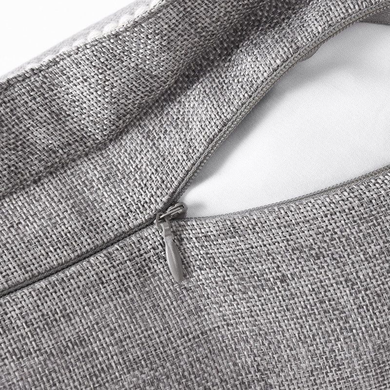 Color Pillow Cover, Gray, Square 18"