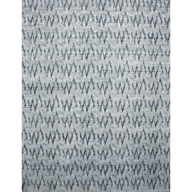 Canterbury Hand Knotted Chevron Area Rug, Rectangle 12' x 15'