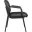Chaise d'invité de luxe en cuir à 4 pieds