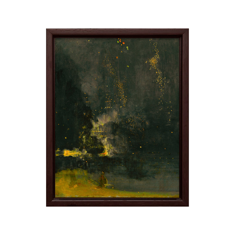 Nocturne en noir et or, Unframed, Canvas, 08"H x 10"W