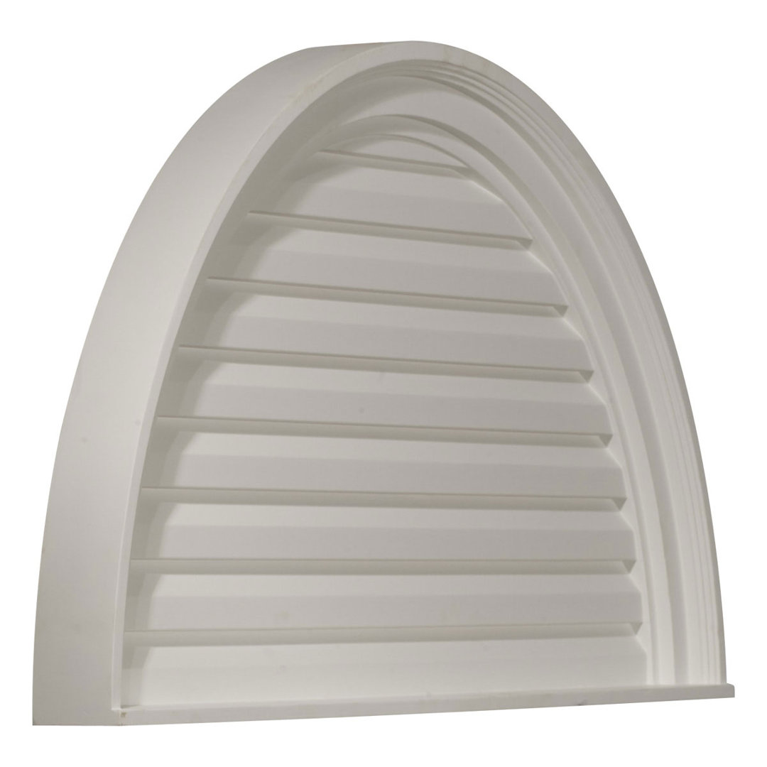 Half Round Gable Vent Louver, Non-Functional Ekena Millwork