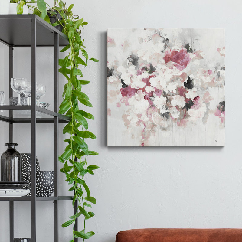 " FLORAL MUSE IV V1 ", 32" H x 32" W x 1" D, Wrapped Canvas