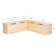 Eslick Solid Wood Corner Breakfast Nook Bench with Storage