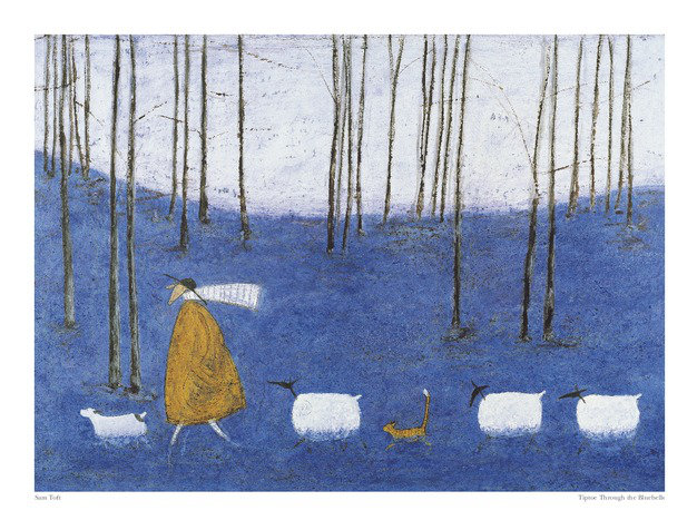 Tiptoe through the Bluebells by Sam Toft - Painting Print