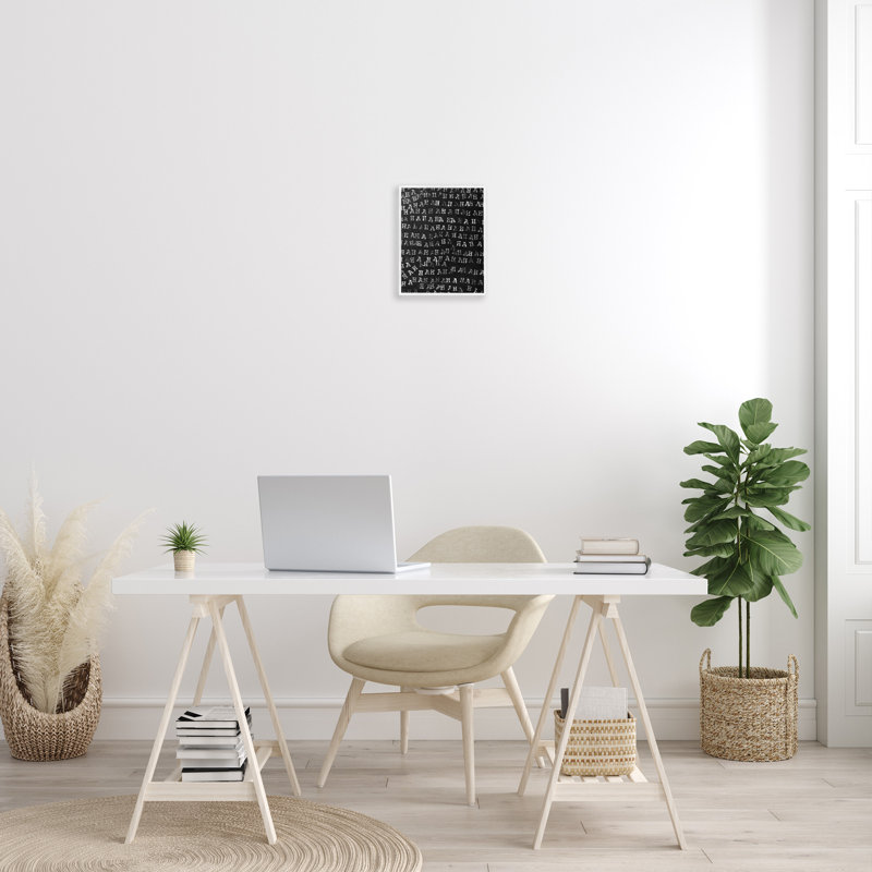 Haha, typographie par estampe numérique par Jodi Fuchs, Estampe numérique encadrée blanc bord de mer, H 14 po x l 11 po
